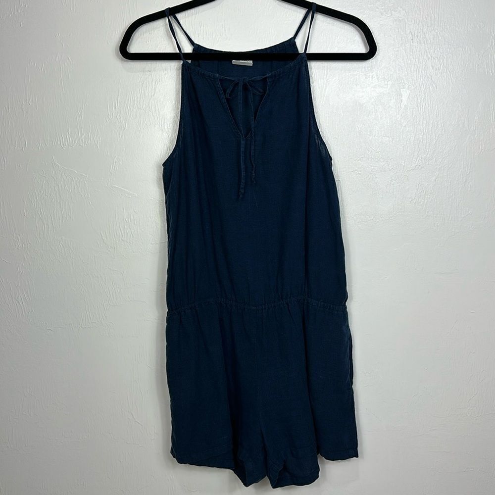 Hartford Alternative Classics Sleeveless Jumpsuit In Navy Blue Size 6